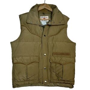 FIELD & STREAM Gordon & Ferguson Co Tan Down Vest Size Large